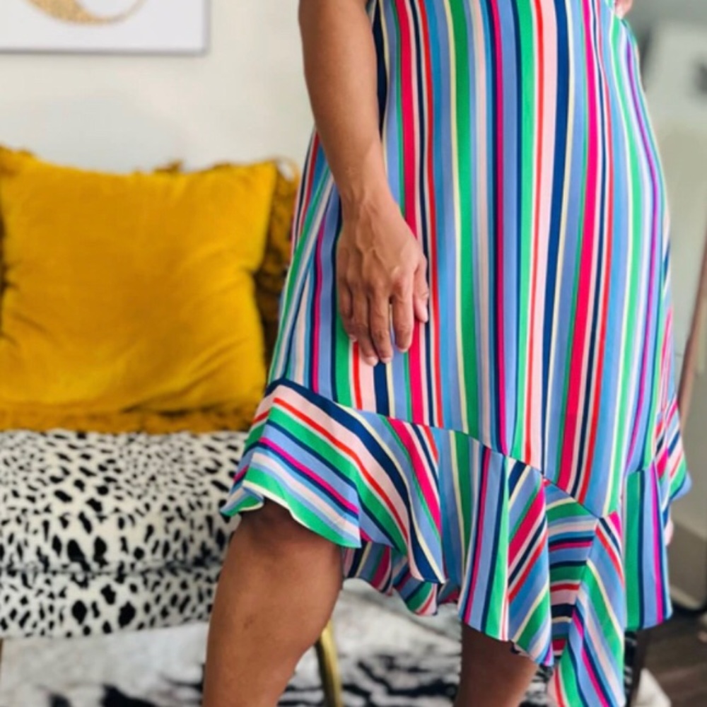 🌈THE COLORFUL STRIPE SKIRT